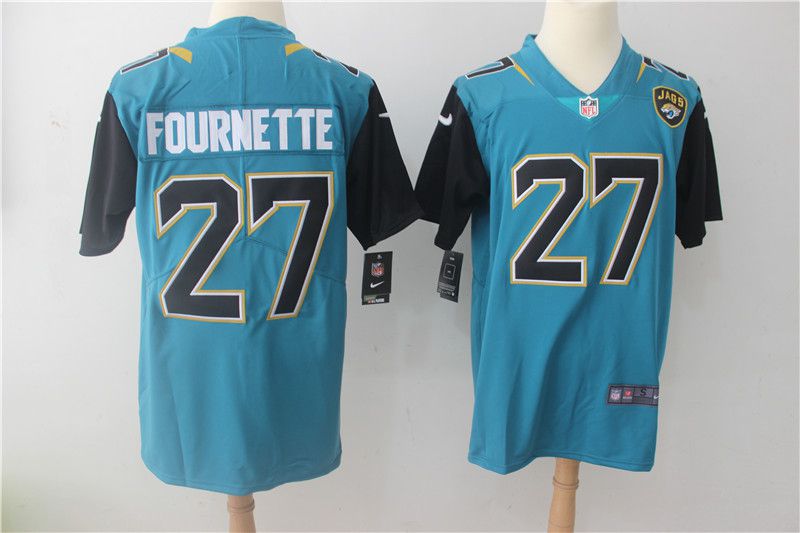 Men Jacksonville Jaguars #27 Fournette Green Nike Vapor Untouchable Limited NFL Jerseys